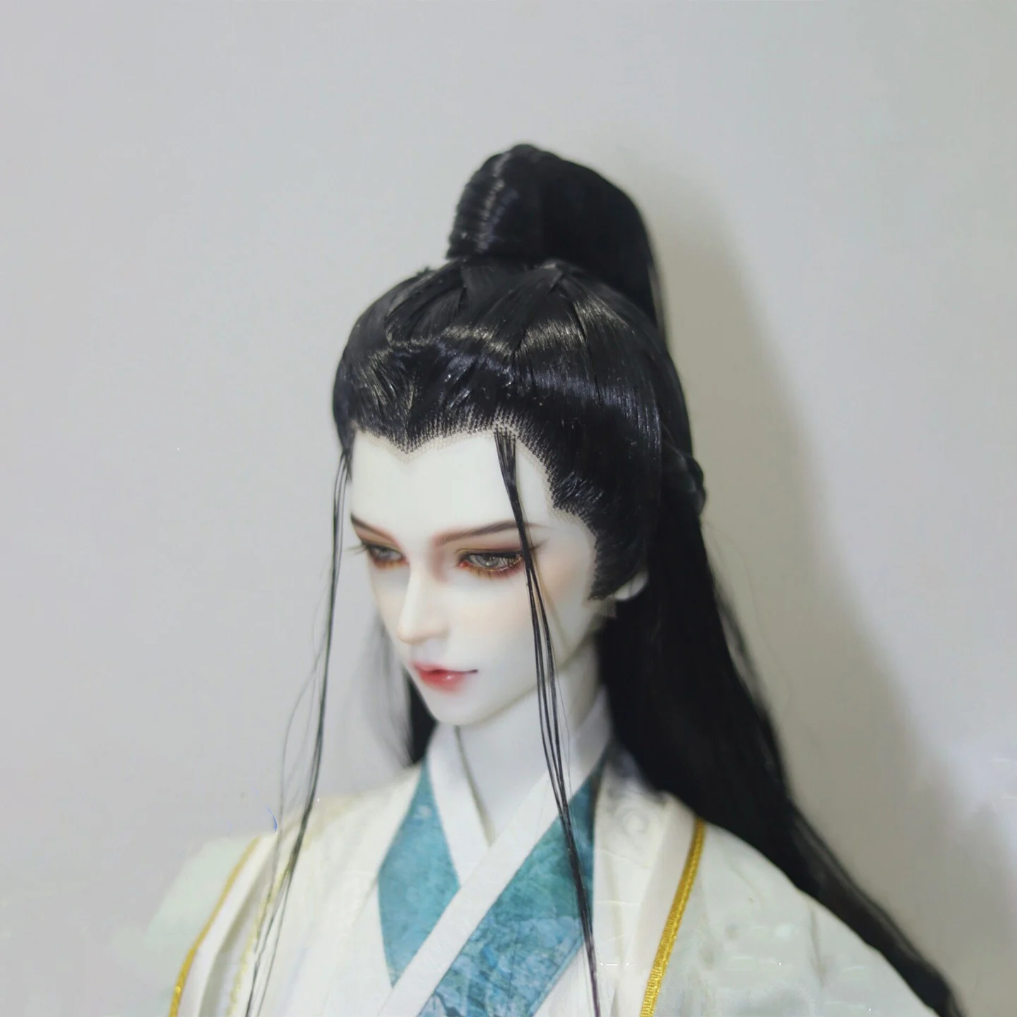 1/3 BJD Wigs Ancient Costume Chinese Hanfu Retro Hairstyle Hair Samurai Wig For SD13 SSDF ID72 Uncle Doll Accessories A1512