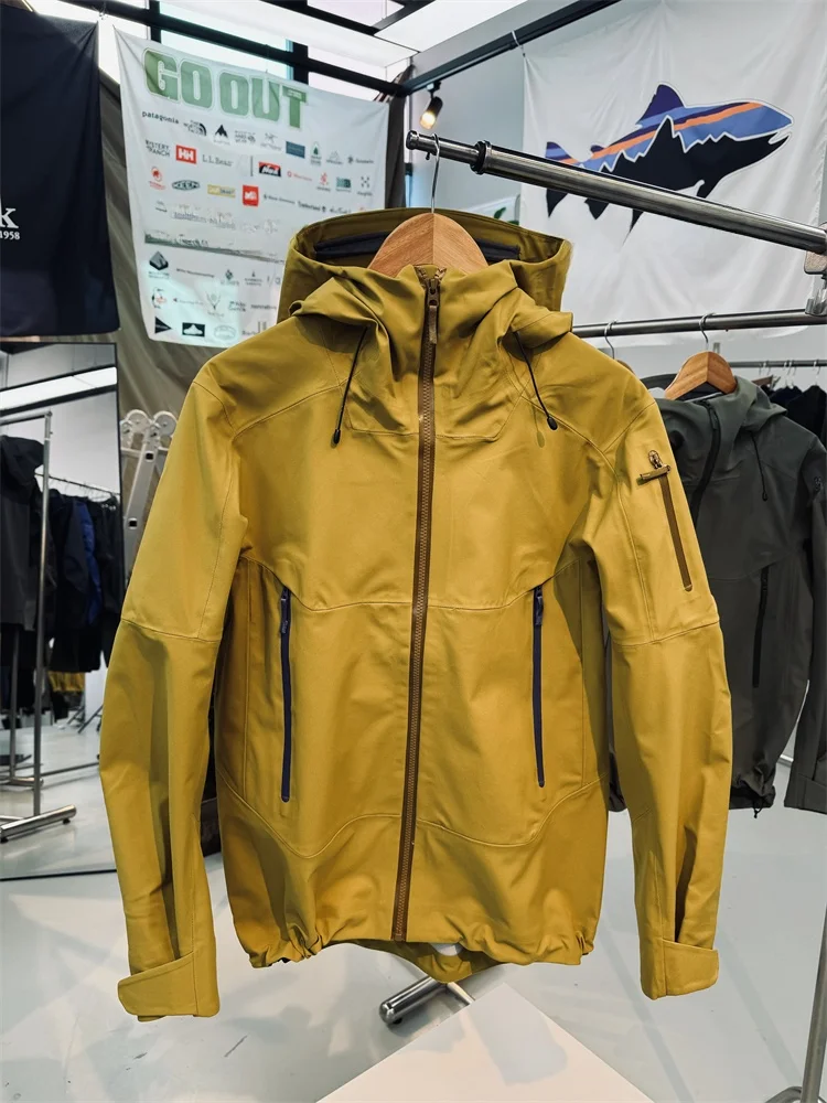 

Мужское универсальное весенне-осенне-зимнее пальто из водонепроницаемой дышащей ткани с молнией Axilla из EPT-пленки