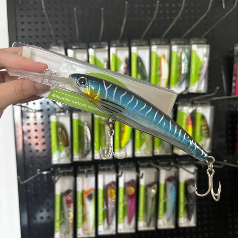 SpiderBT drag fishing Mino 18.8cm 46.5g mackerel false bait deep-sea boat fishing road sub hard bait sea wolf mackerel 9131