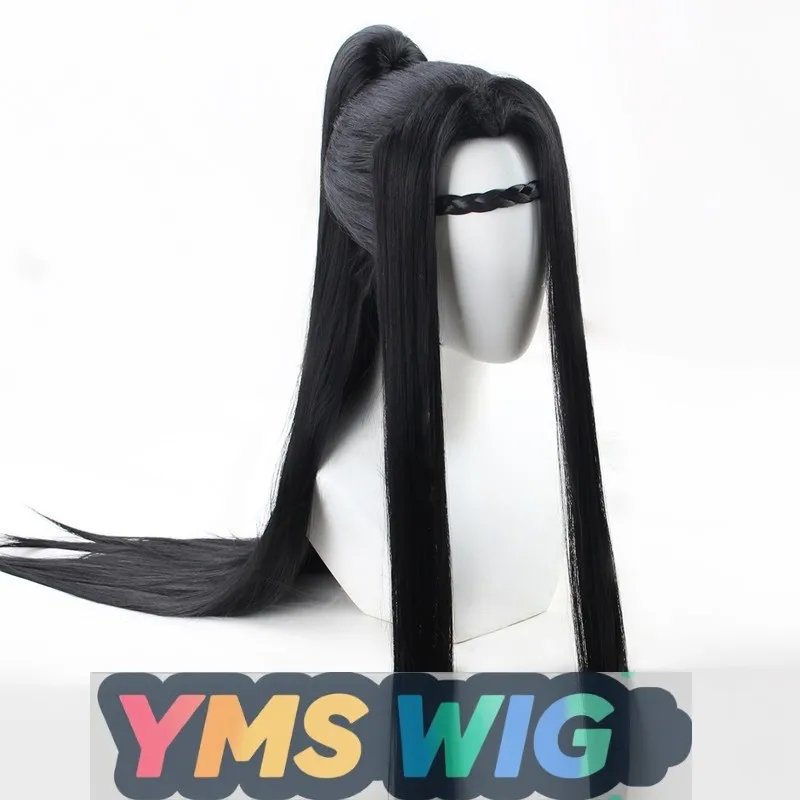 

[YMS WIG] Древний костюм Древний парик Мужской парик Cos Перука Городская персонализация Чэнду Искусственные волосы Красота Острый Серебристо-серый