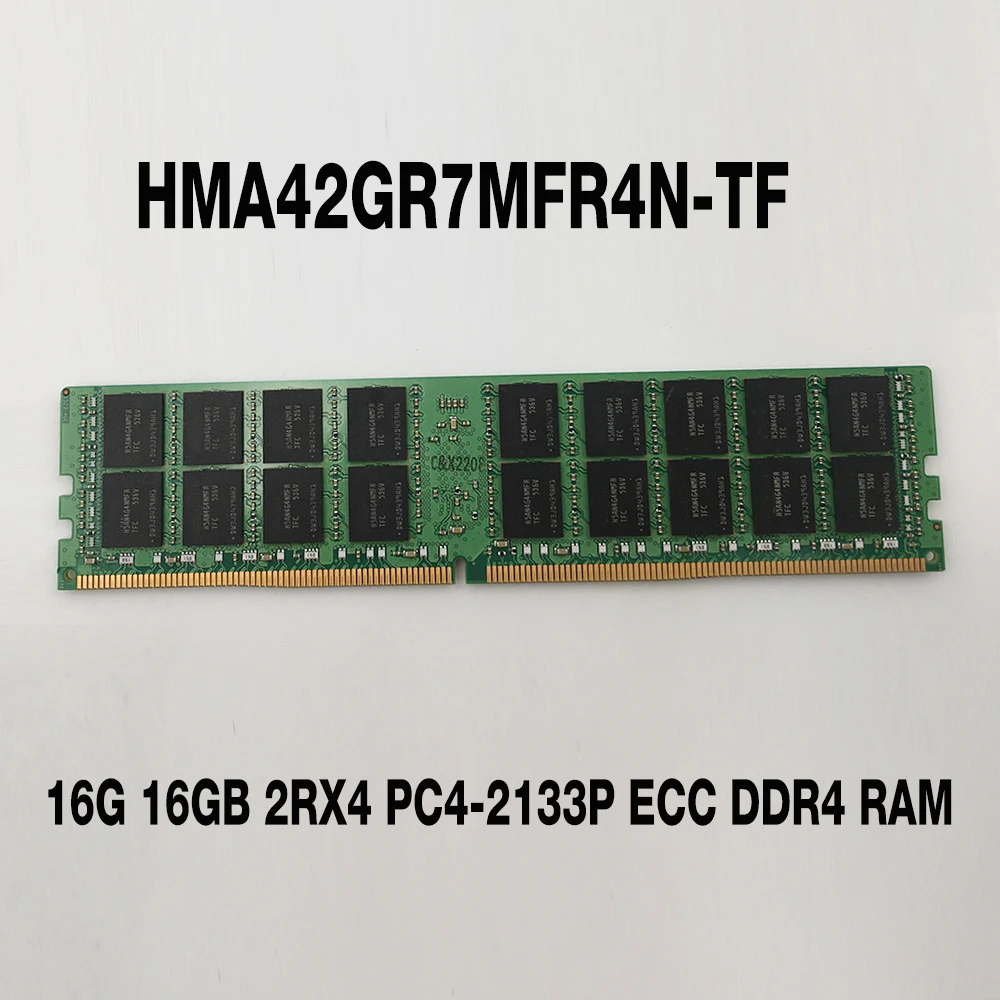 1PCS 16G 16GB 2RX4 PC4-2133P ECC DDR4 RAM For SK Hynix Server Memory HMA42GR7MFR4N-TF