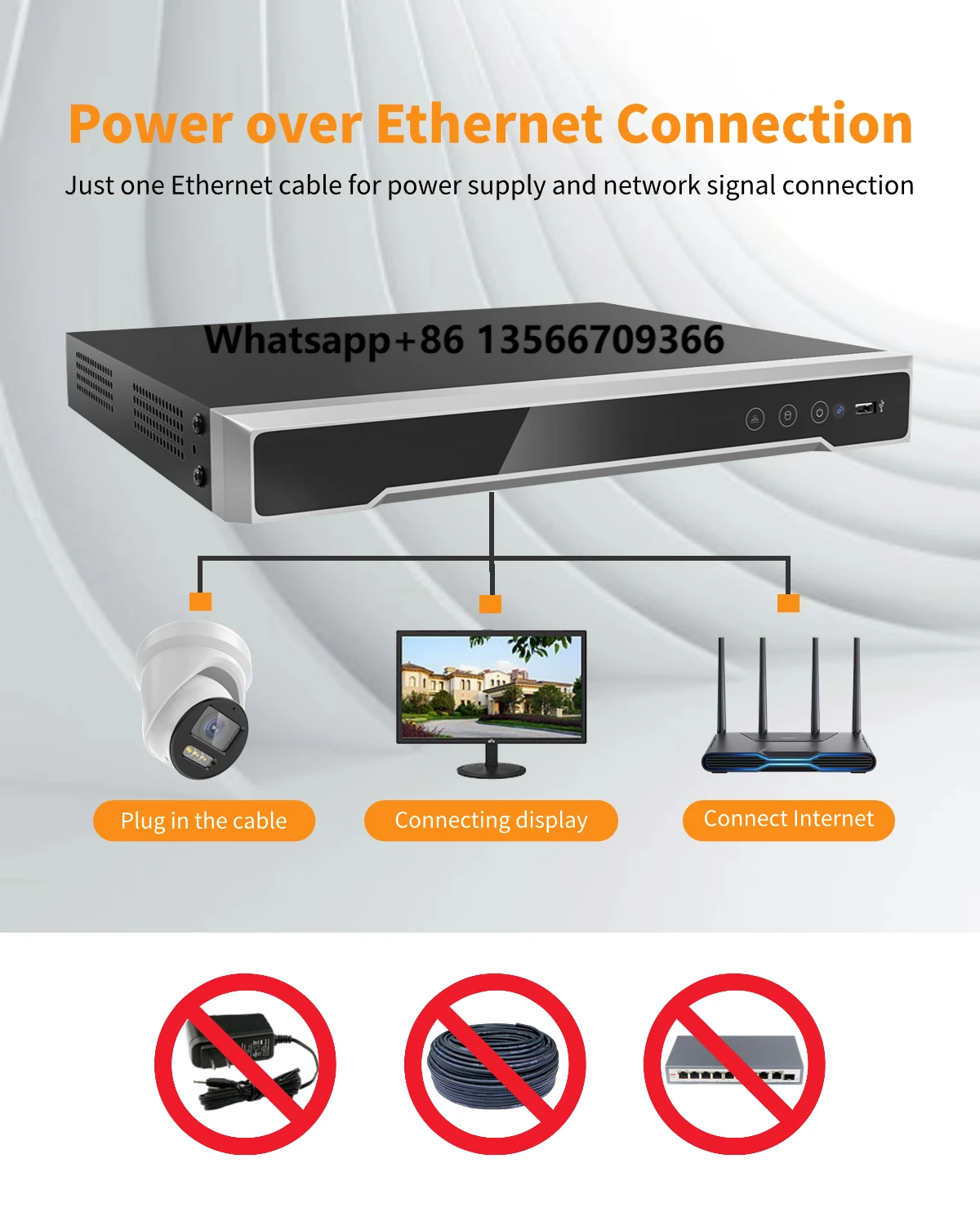 

Original HIK 8MP 8-Channel 4K NVR DS-7608NI-M2/8P CCTV IP Security Surveillance Network Video Recorder with 8 PoE