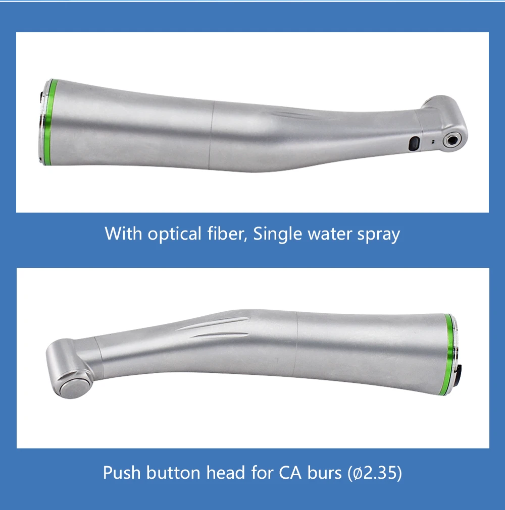 Contra Angle 1:1 1:5 20:1 1:4.2 Dental Handpiece Fiber Optic Low Speed High Speed X95L Style Dental Implant Equipment