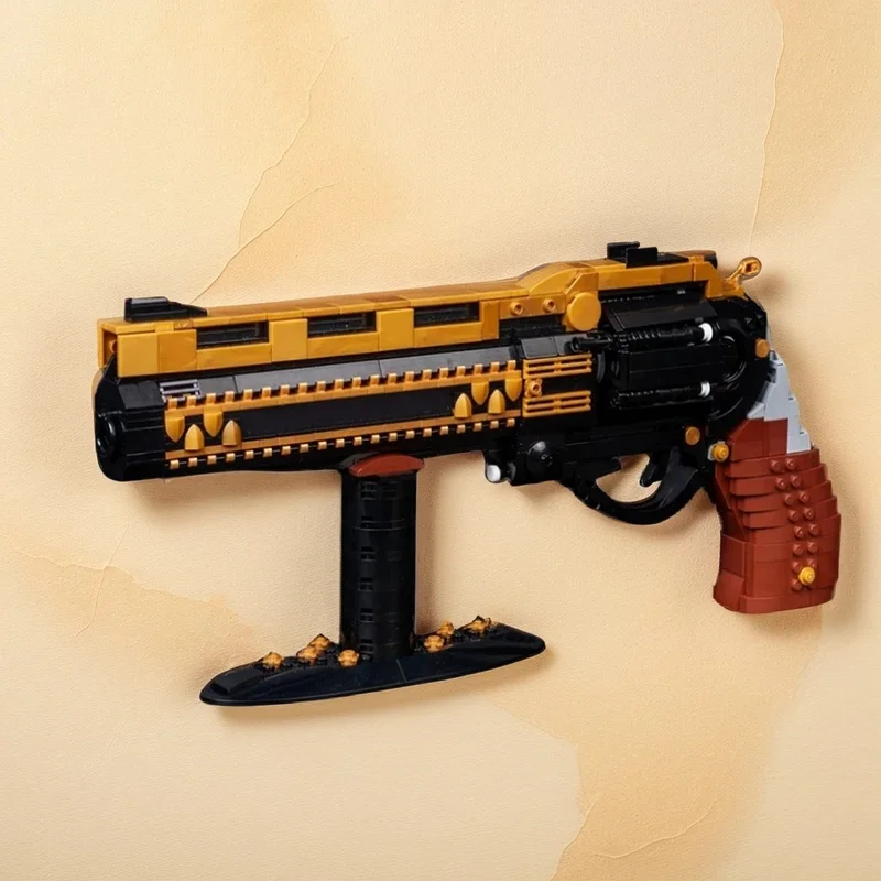 928pcs MOC Destiny 2 Last Word Exotic Hand Cannon Model Building Blocks Room Decor Tabletop Ornament Collection Gift For Adults