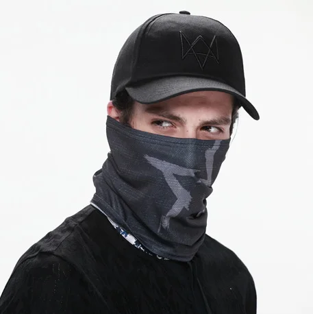 

High quality version Watch Dogs Cosplay Hat And Face Mask Halloween Watch Dogs Aiden same style Cosplay Props