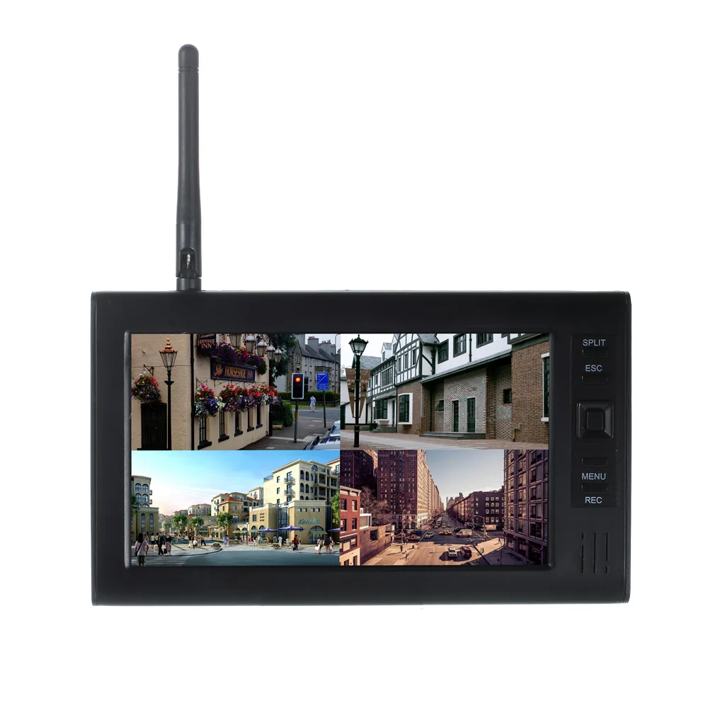 Wireless Surveillance System 7 Inch Monitor Security Camera Record Video Baby Camera