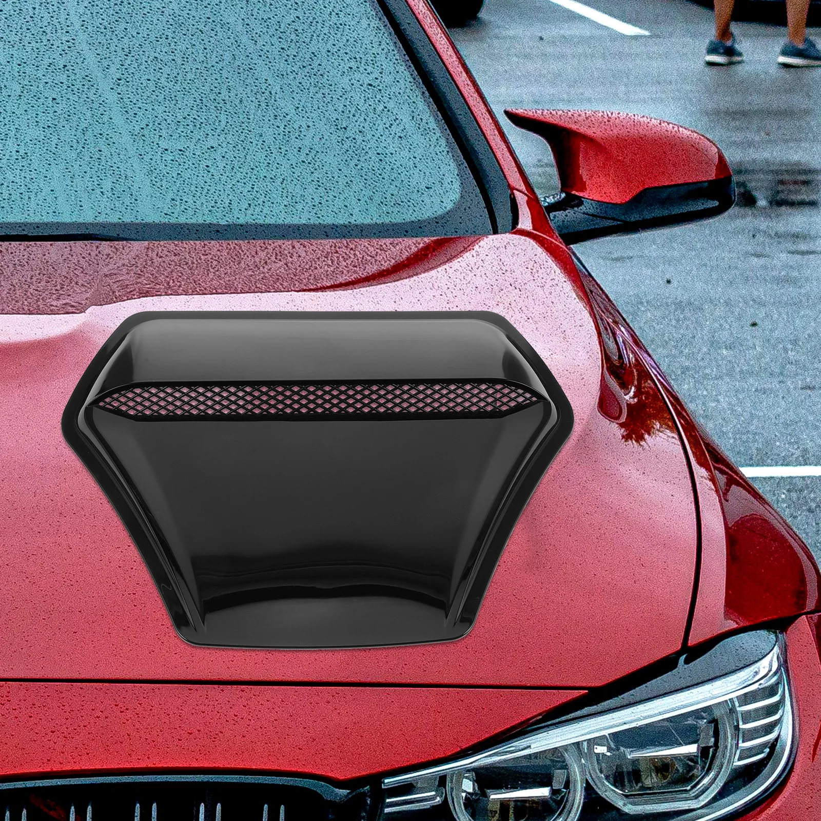 

Car Hood Air Vent Cover Engine Air Scoop Trim Replacement Durable Waterproof Protection Cooling Upgrade Engine Parts Accessory
