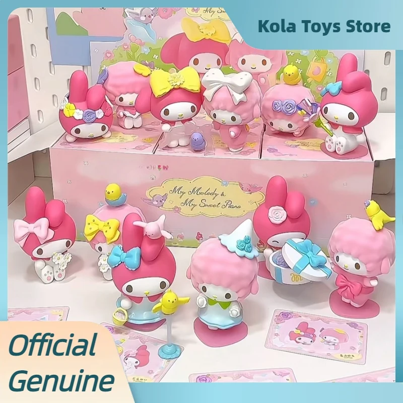 

Sanrio My Melody My Sweet Piano Bird'S Adventure Series слепая коробка милые мультяшные фигурки модель куклы загадочная коробка игрушки детский подарок