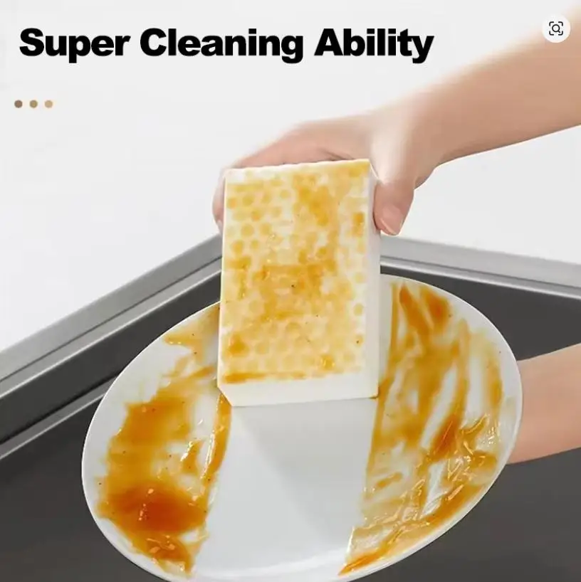 10PCs Melamine Sponge Compressed Magic Shoes Kitchen Office Bathroom Multi-function Cleaning Tools Double Compression Sponge gallery 4