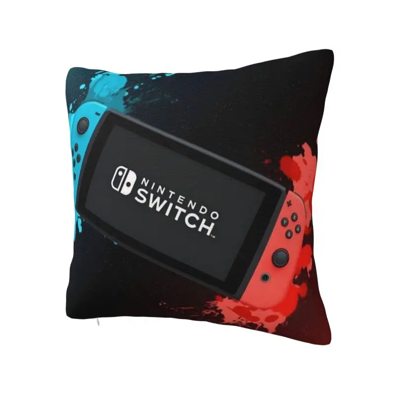 Custom Nordic Style Gamer Gaming Controller Cushion Cover 45x45cm Velvet Video Game Lover Gift Pillow Case for Sofa Car Square