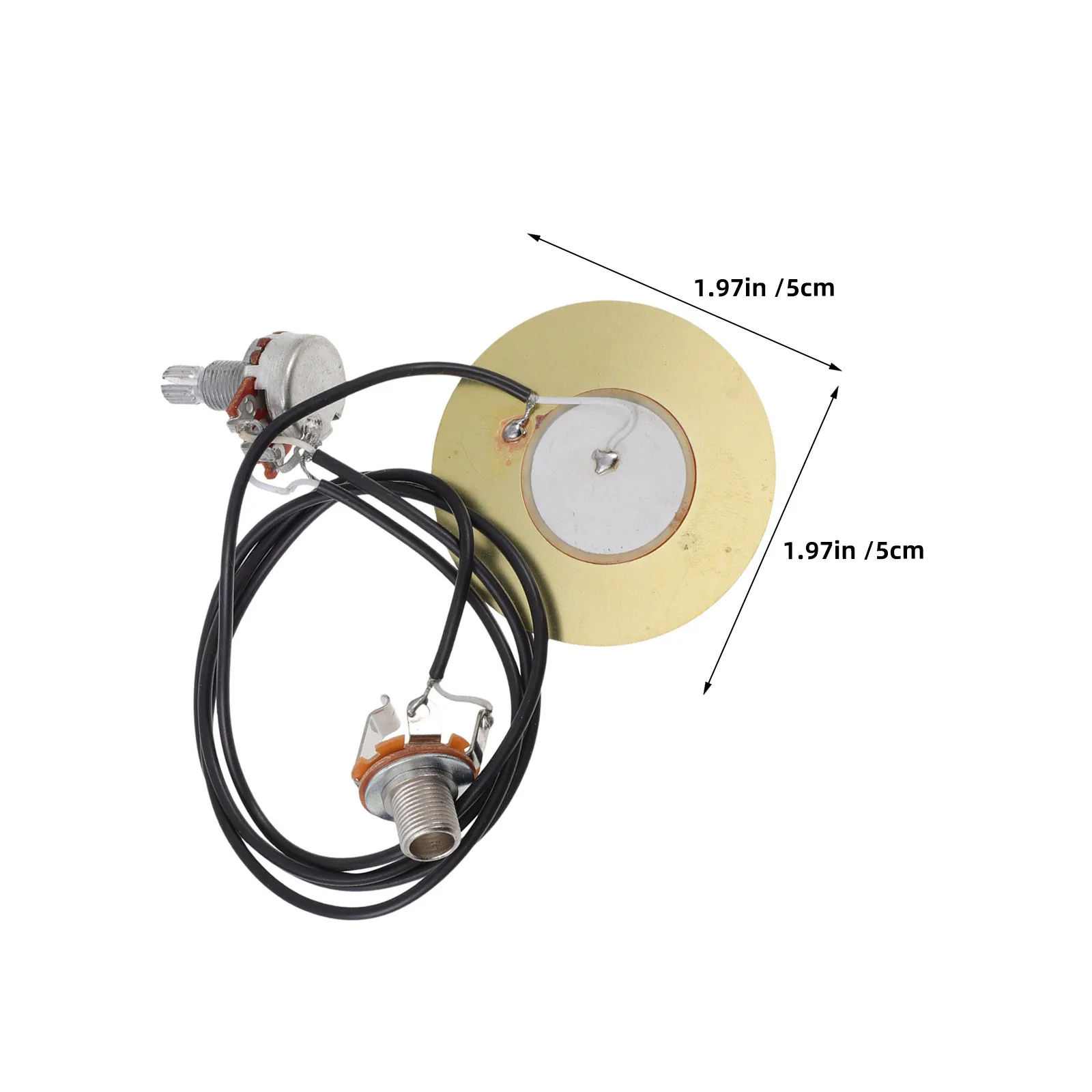 2Set Acoustic Guitar Pickup Kit Piezo Transducer 50Mm Easy Install Stable Signal Perfect for Recording Live Performance Guitar - view 3