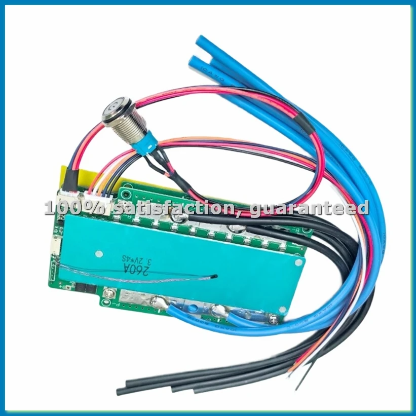 

Плата защиты аккумулятора LFP Lifepo4 с выключателем 4S 12.8В для автомобиля, фургона, инвертора, защита от перегрузки по току при зарядке и разрядке 260A-A56M