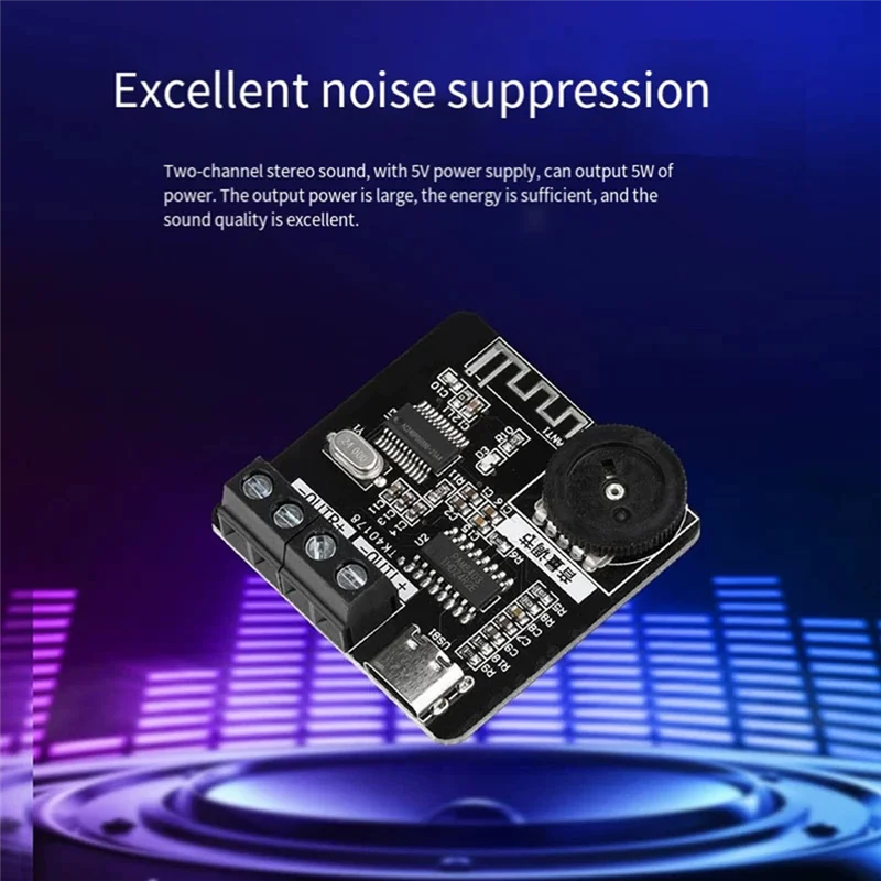 XH-A164 مايكرو الرقمية بلوتوث مكبر للصوت مجلس PAM8403 مكبر للصوت وحدة DC5V امدادات الطاقة 5 واط + 5 واط الطاقة