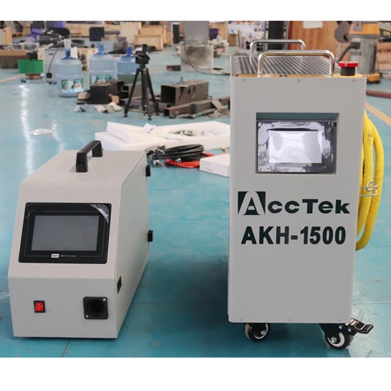 Air cooling Welder 1500w Handheld Small Fiber Laser Welding Machine For Welding Metal  AKH-1500