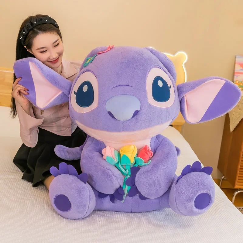 90CM Super big size Disney Stitch Stuffed Animal Plushies Comfortable Soft Doll Children's Birthday Gift Cartoon Anime Toy