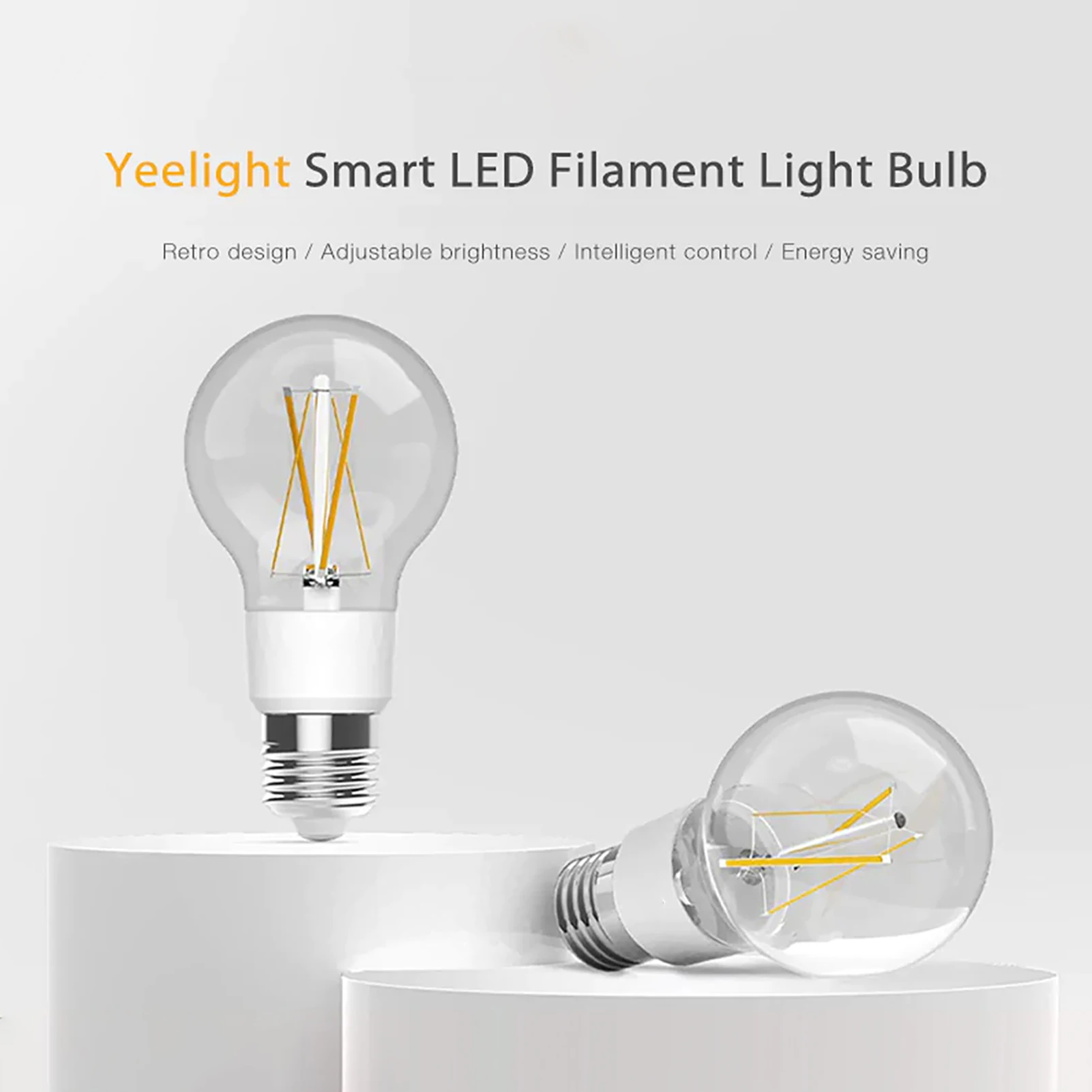 Ampoule à Filament LED intelligente AC100-240V, commande vocale avec application pour usage domestique, Compatible