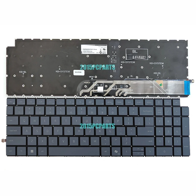A+New Gray for Dell Inspiron 16 5640 5645 Plus DB16250 DB16255 Keyboard Backlit US