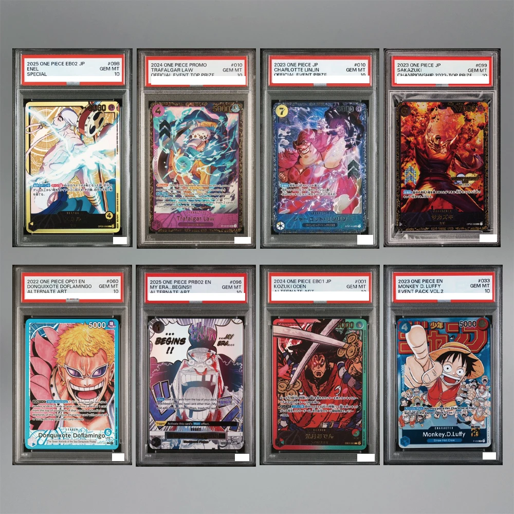 

DIY OPCG EB OP PRB TCG Card Enel Law Newgate Linlin Doflamingo Luffy Akainu 10Points Rare Rating Card Collecting Card Gift