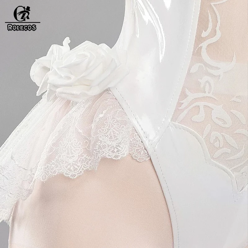 ROLECOS Game Blue Archive Yurizono Seia Cosplay Costume Sexy Bunny Costume Women Sexy Cosplay Suit White Jumpsuits Uniform view 4