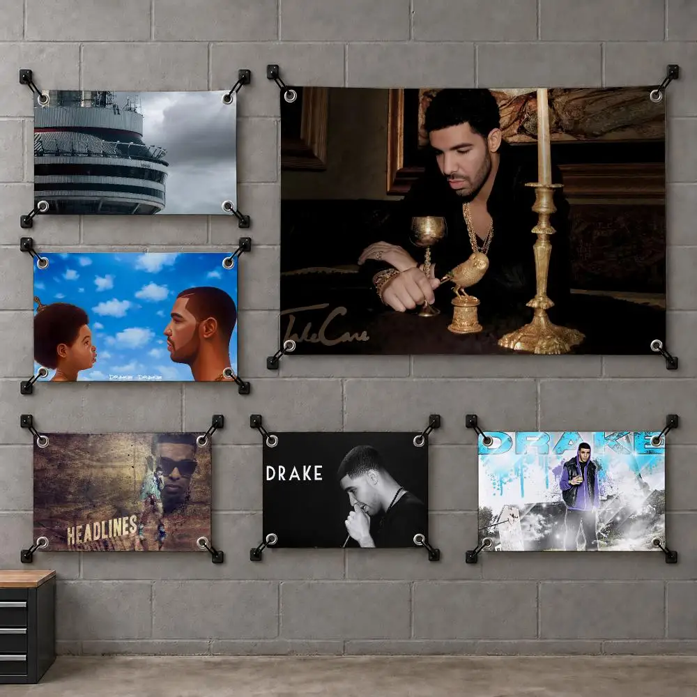 D-Drake cool rap music album Flags Bedroom House Living Room dorm Outdoor party Wall Hanging Background Banner Decor