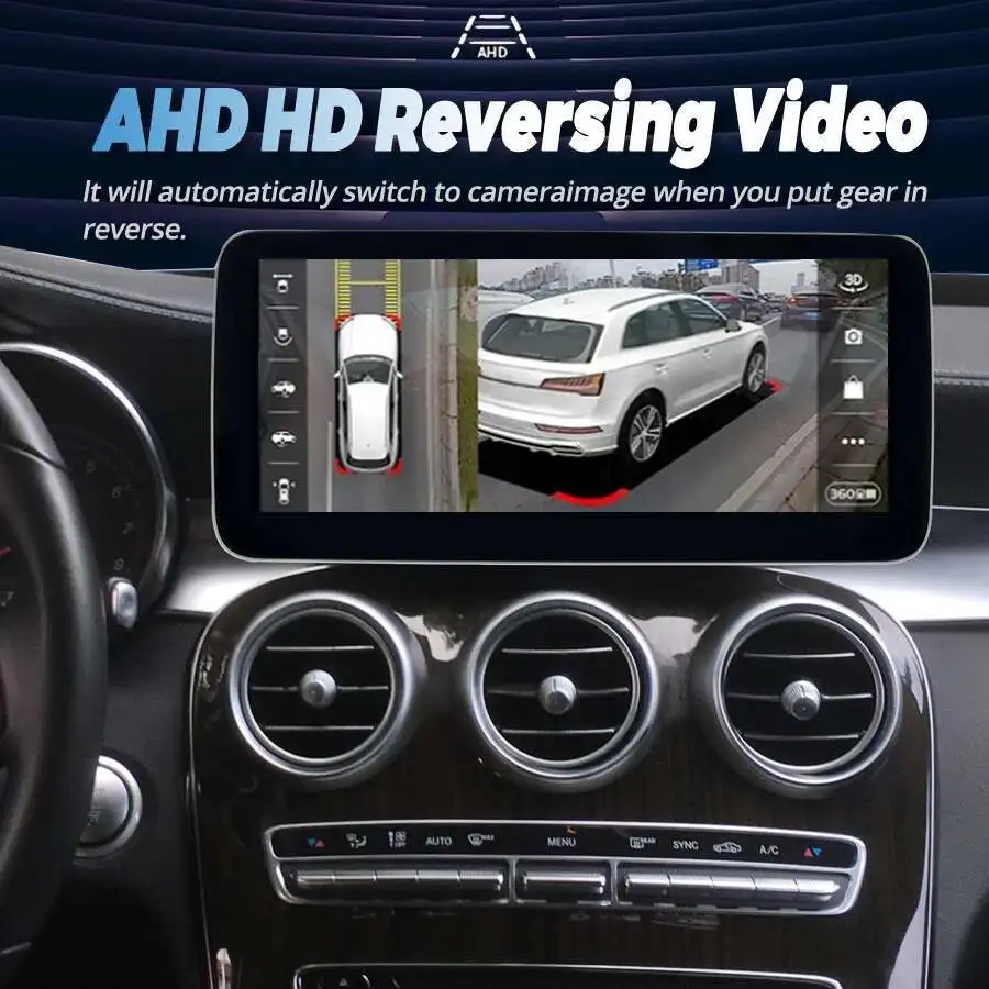 Android 13 Touch Screen For Mercedes Benz W205 GLC C V Class W447 2015-2019 GPS Wifi BT With CarPlay Android Auto Car Radio