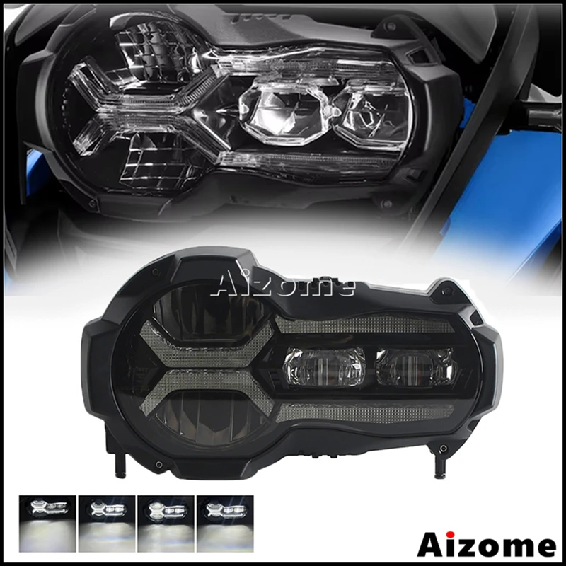 

LED Headlight DRL Halo Ring High Low Beam Lamp IP67 Waterproof E24 DOT CE For BMW R1200GS 13-18 R1250GS 19-2023 R1200GS R1250GS