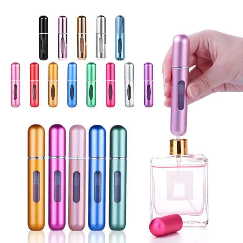 Perfume Spray Refillable Bottle 1PC 5ml 8ml Mini Portable Atomizer Jar Scent Pump Empty Container Cosmetic Liquid Tools