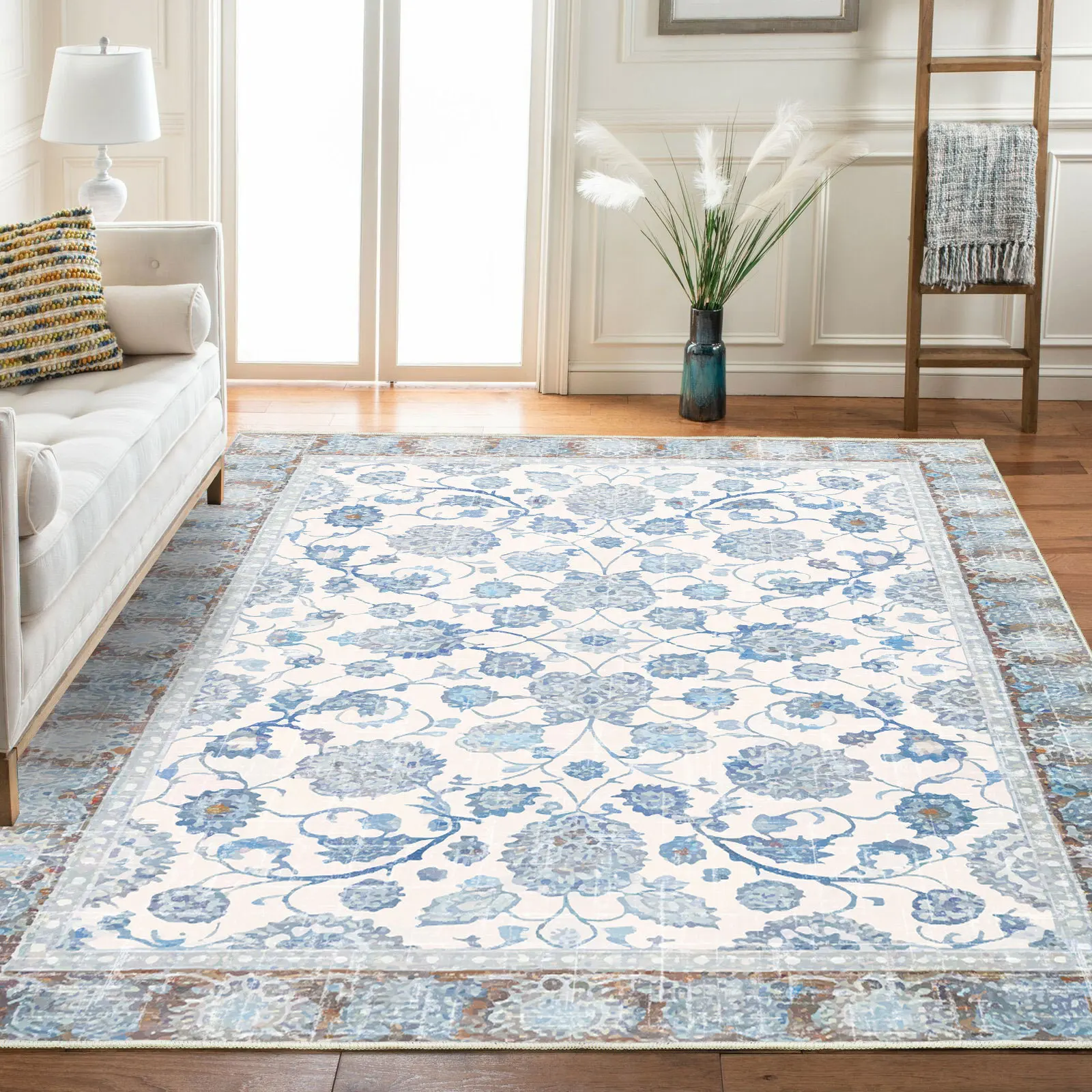 

Retro Persian American Style Carpet Rugs for Living Room Large Customize Non-slip Home Rug for Study Cloak Room Carpets Bedroom