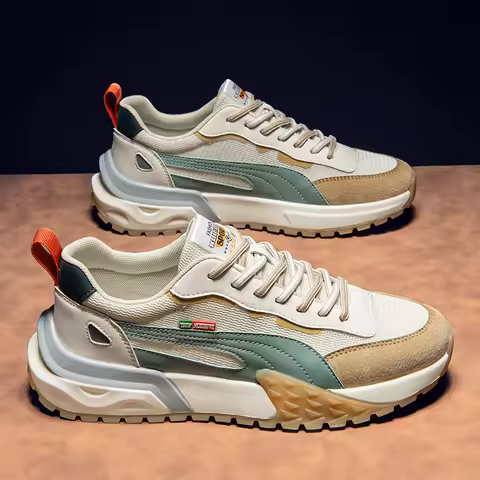 Men's Running Shoes Mesh Breathable Casual Shoes  Fashion Chunky Sneakers Men Outdoor Sports Tennis Shoes