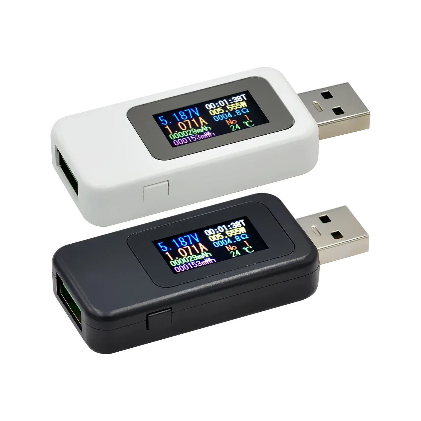 Probador USB 10 en 1, voltímetro Digital de CC, amperímetro, medidor de voltaje de corriente, Detector de amperímetro de voltios, indicador de cargador de Banco de energía