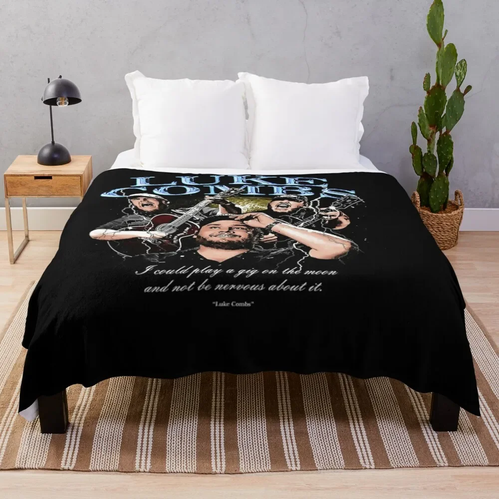 

Luke music Combs (2) Throw Blanket Modern Design Soft Blanket for Home Decor