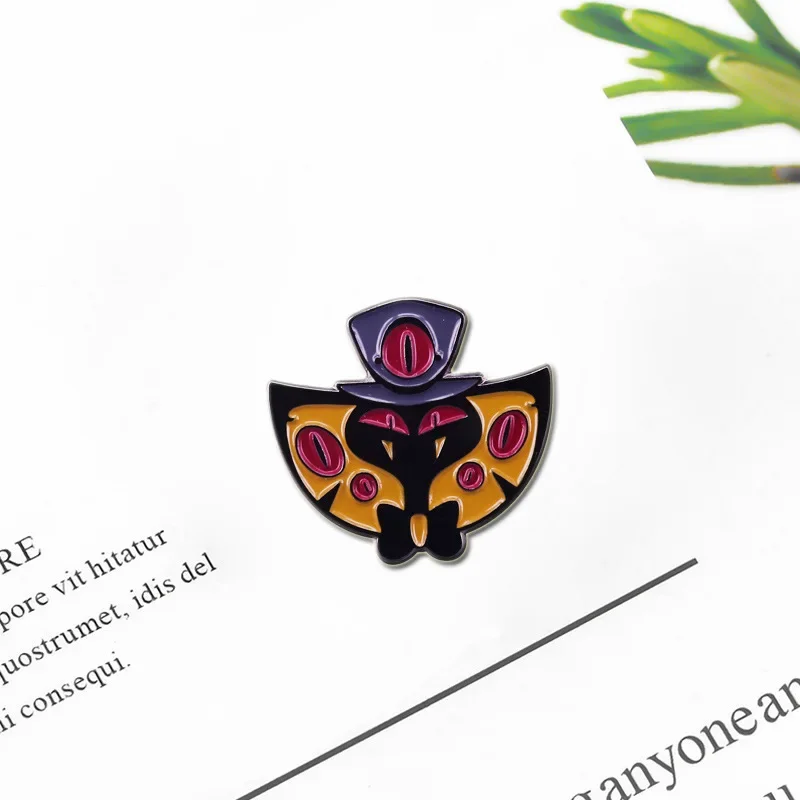 Excellent Quality Infamous Alastor Villain Snake Demon Sir Pentiouss Enamel Lapel Pins Charlie Brooch hotels Demons Adorn Badges