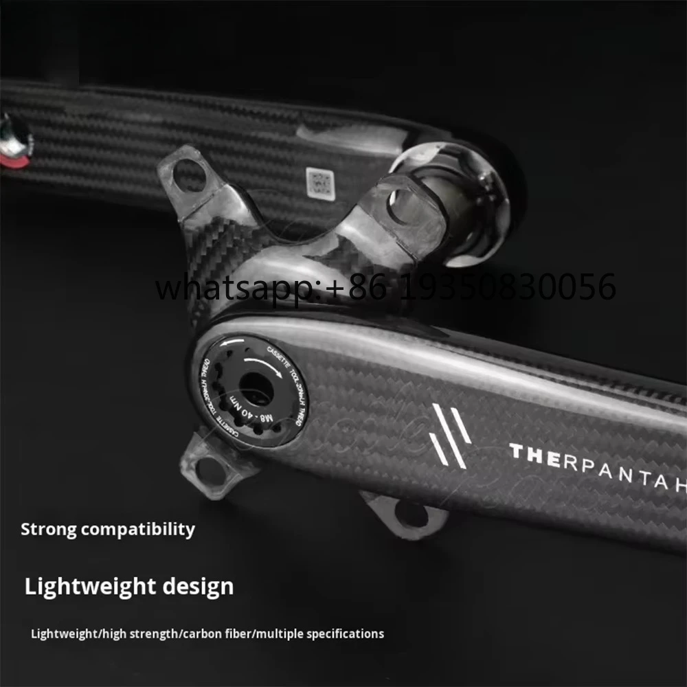 2026-SeeMore Road Bike Carbon Fiber Crank Power Meter 165/170mm Titanium Axle Ultra-light Carbon Road Bike Crank Arm Set