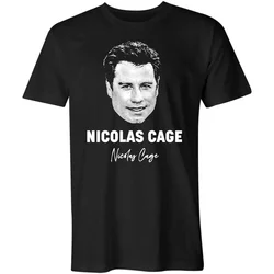 Nicolas Cage - John Travolta Face Off Mashup T-Shirt2024 High quality Brand T shirt Casual