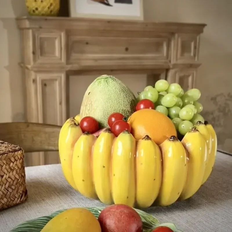 Banana Ceramic Fruit Bowl Salad Zero  Dried Fruit  Fruit Pot Household Daily Use