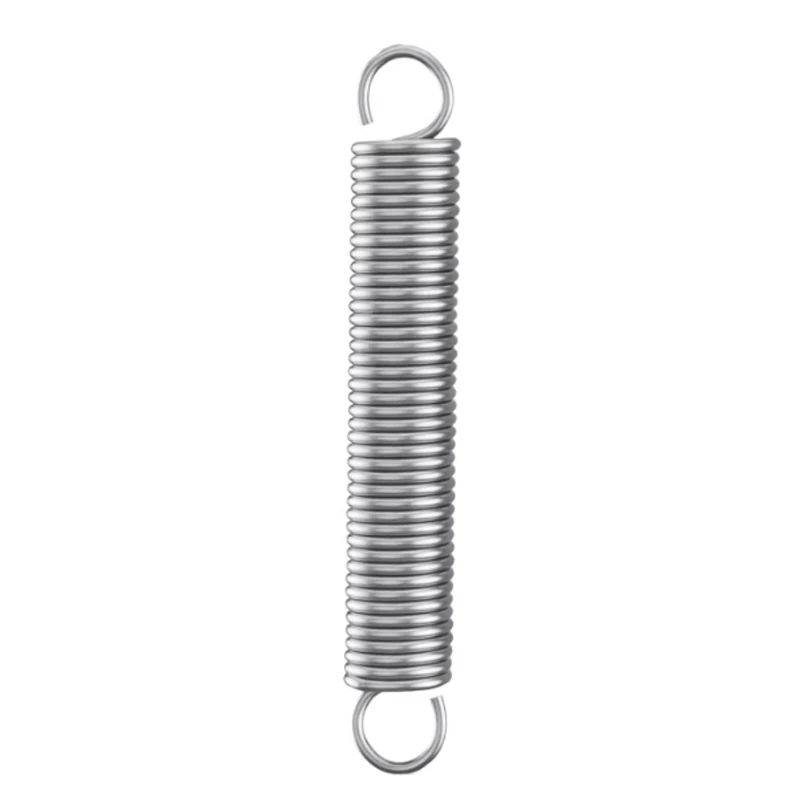 High Elasticity 304 SS Open End Tension Spring, 0.7mm Wire Dia, 5-12mm OD, Industrial Grade Rustproof Hardware