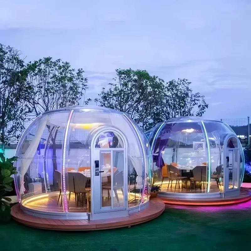 2025 transparent bubble tent Modern transparent outdoor tent and restaurant decoration Computer materials Mobile house