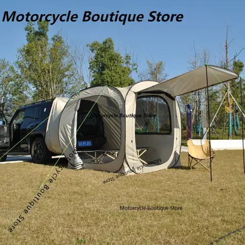 Car Tent Waterproof Tent, Car Tailgate Tent,Pop Up Car Rear Tent, SUV Camping Tents for Campers Multipurpose Truck 10 best sales pop up camper - №6