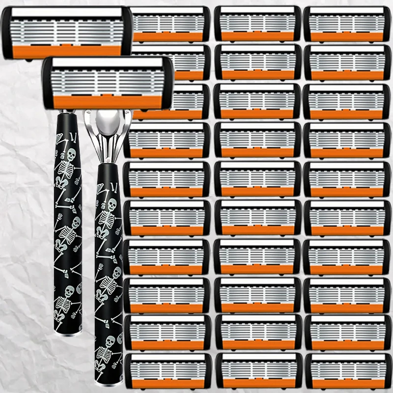 

Super smooth fashionable razor: high-quality sharp stainless blades, safe & durable. Progressive design, fast painless shaving,