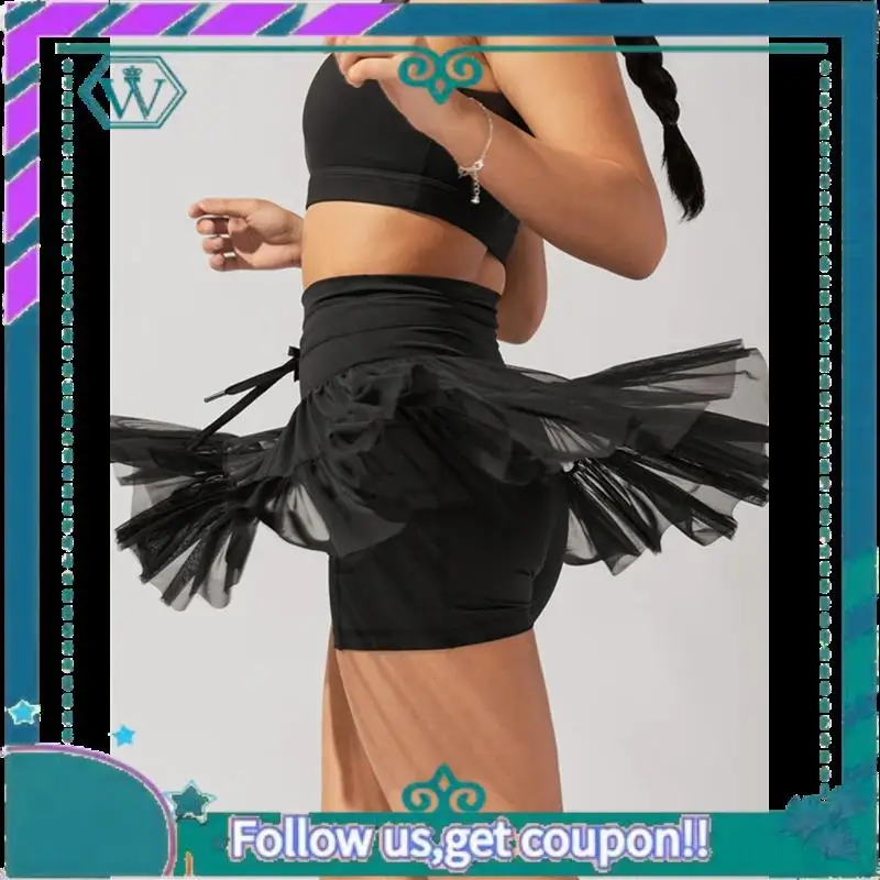 

A09P Women's High Waist Ruffled Pleated Skirt