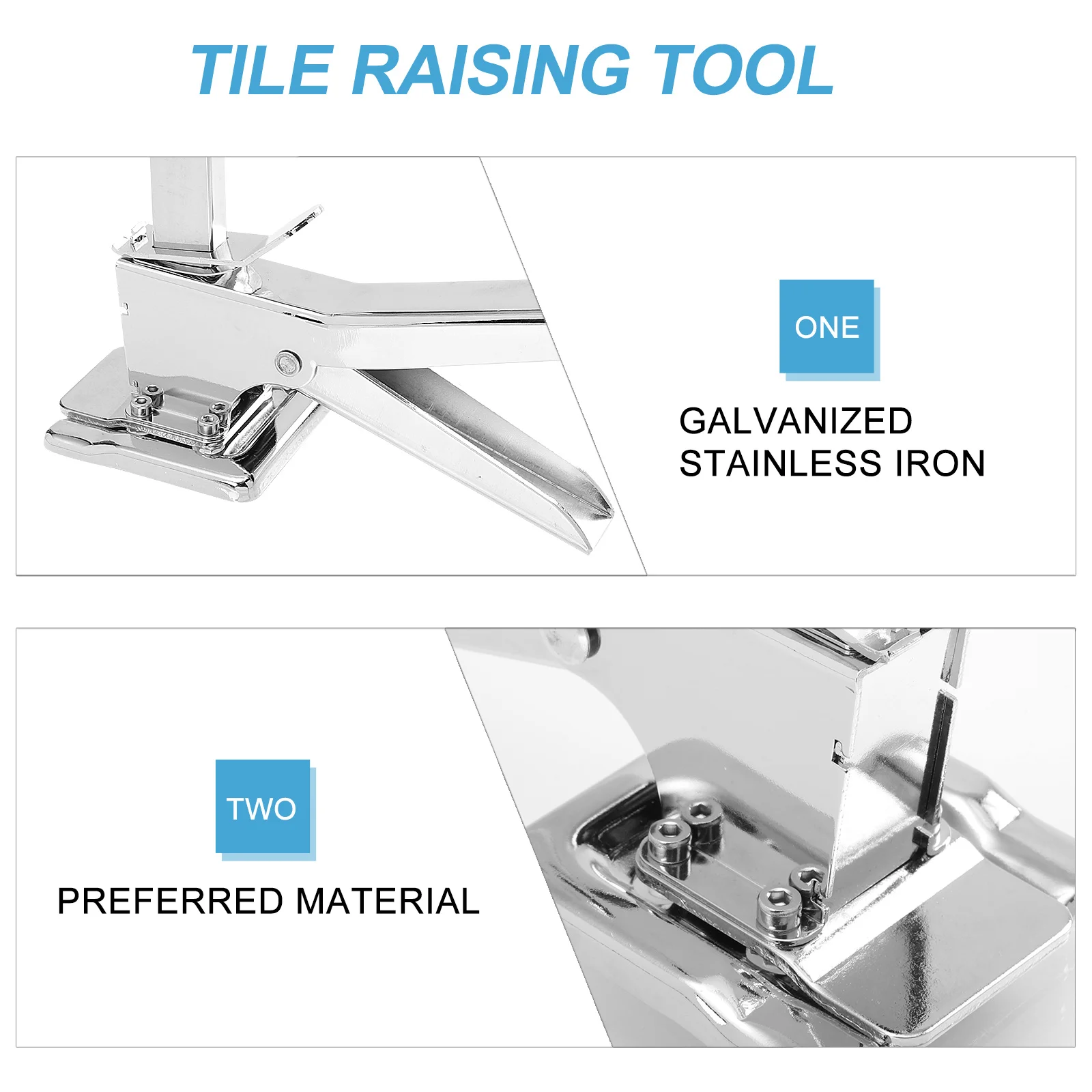 Tile Leveling Tool Stainless Steel Floor Wall Tile Installation Lifter Height Adjuster Kit For Ceramic Tiling