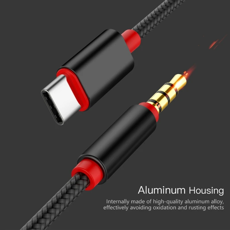 2025 جديد متعدد الوظائف 3.5 ملم إلى كابل محول النوع C موصلات ذكر مزدوجة النهاية