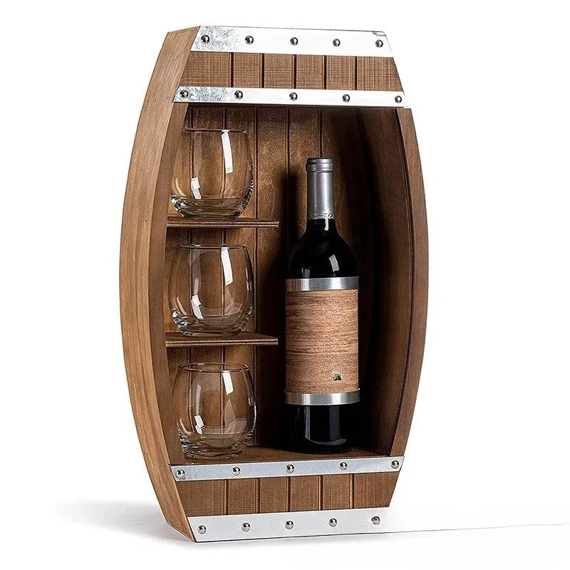 New wooden wine glass rack Wooden household red wine display rack Wine glass  storage rack