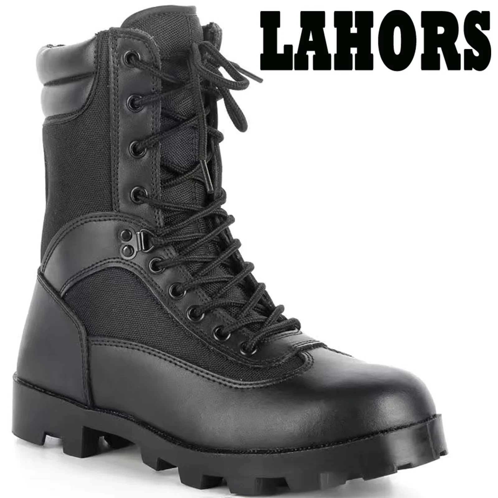 LAHORS® Leather Man Tactical Boots Sport Hiking Shoes Outdoor Ankle Desert Combat Boots Work Safety Shoes Botas Hombre image 3