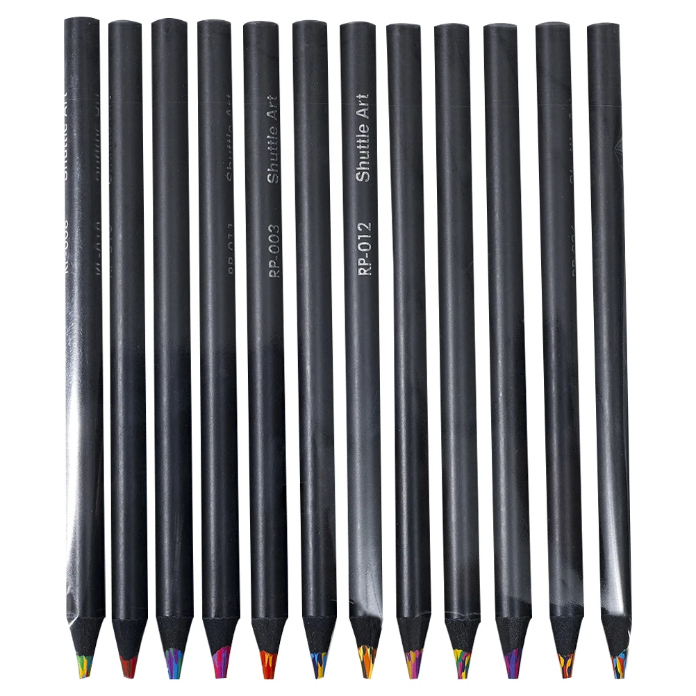

12pcs Rainbow Colored Pencils Wooden Drawing Supplies Kids Gifts Coloring Set Paint Student Artist Sketch Tools
