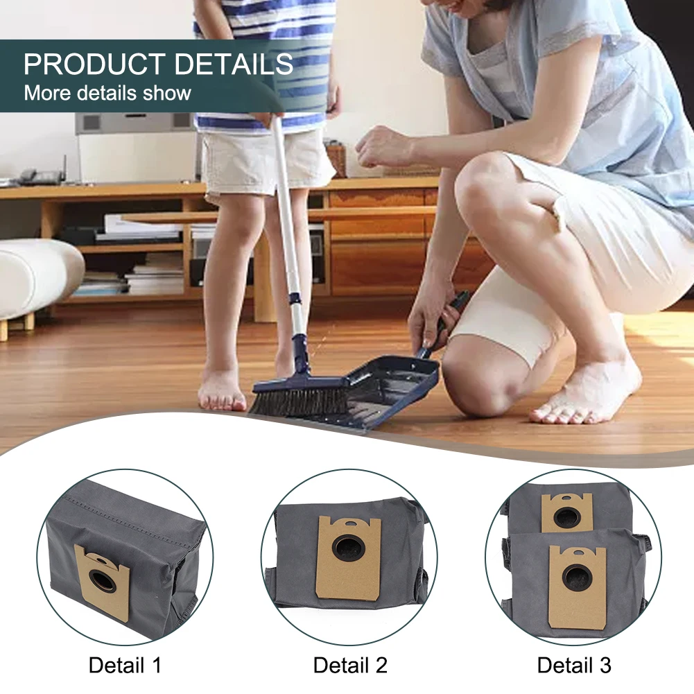 6 عبوات من أكياس الغبار لـ RoboVac LR30 وقطع غيار المكنسة الكهربائية الهجينة + الاحتواء الفعال للغبار #4
