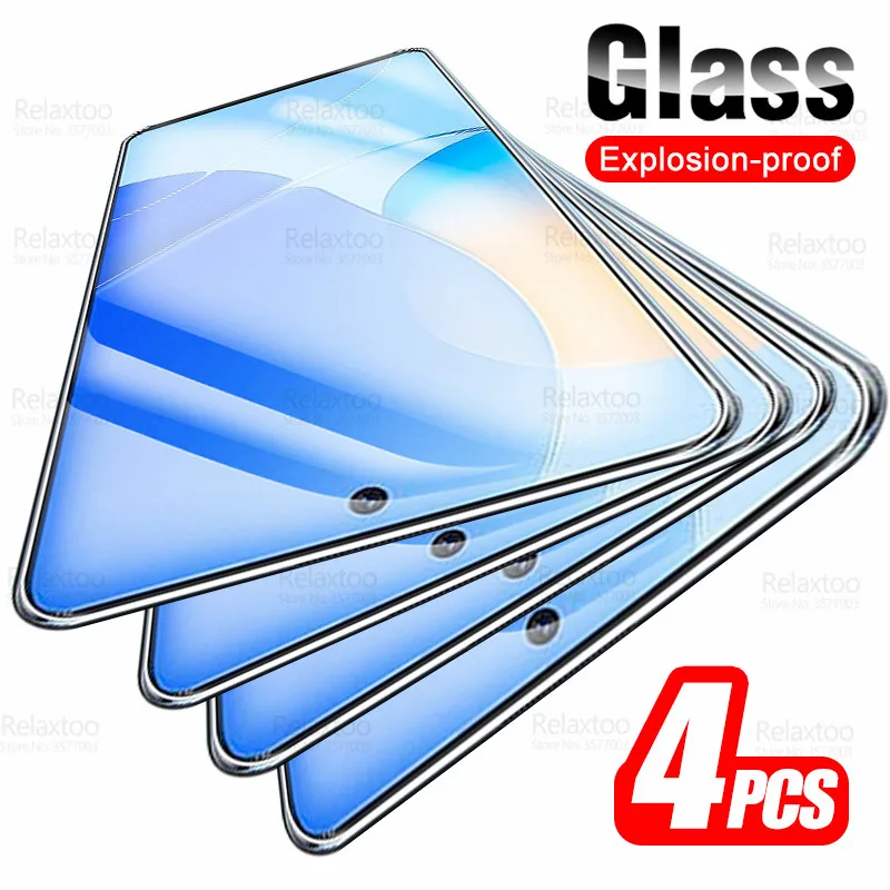 4Pcs Full Cover Tempered Glass For Huawei Nova 9 SE Protective Glass On Huaweii Nova9 SE 9SE Nova9SE 6.78