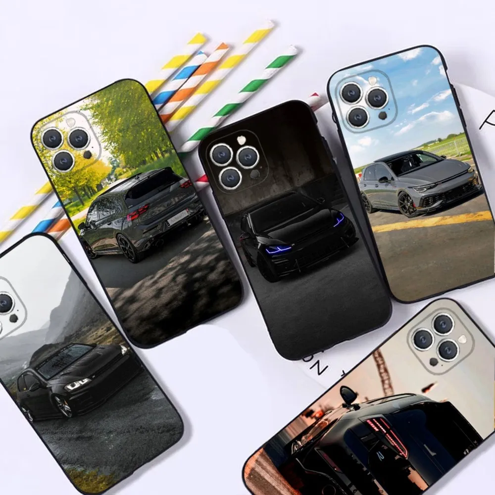 G-Golf G-GTI Car  Phone Case For iPhone 16,15,14,13,12,Pro,Max,11,7,8,Plus,XR,XS Max Shockproof Silicone Soft Shell