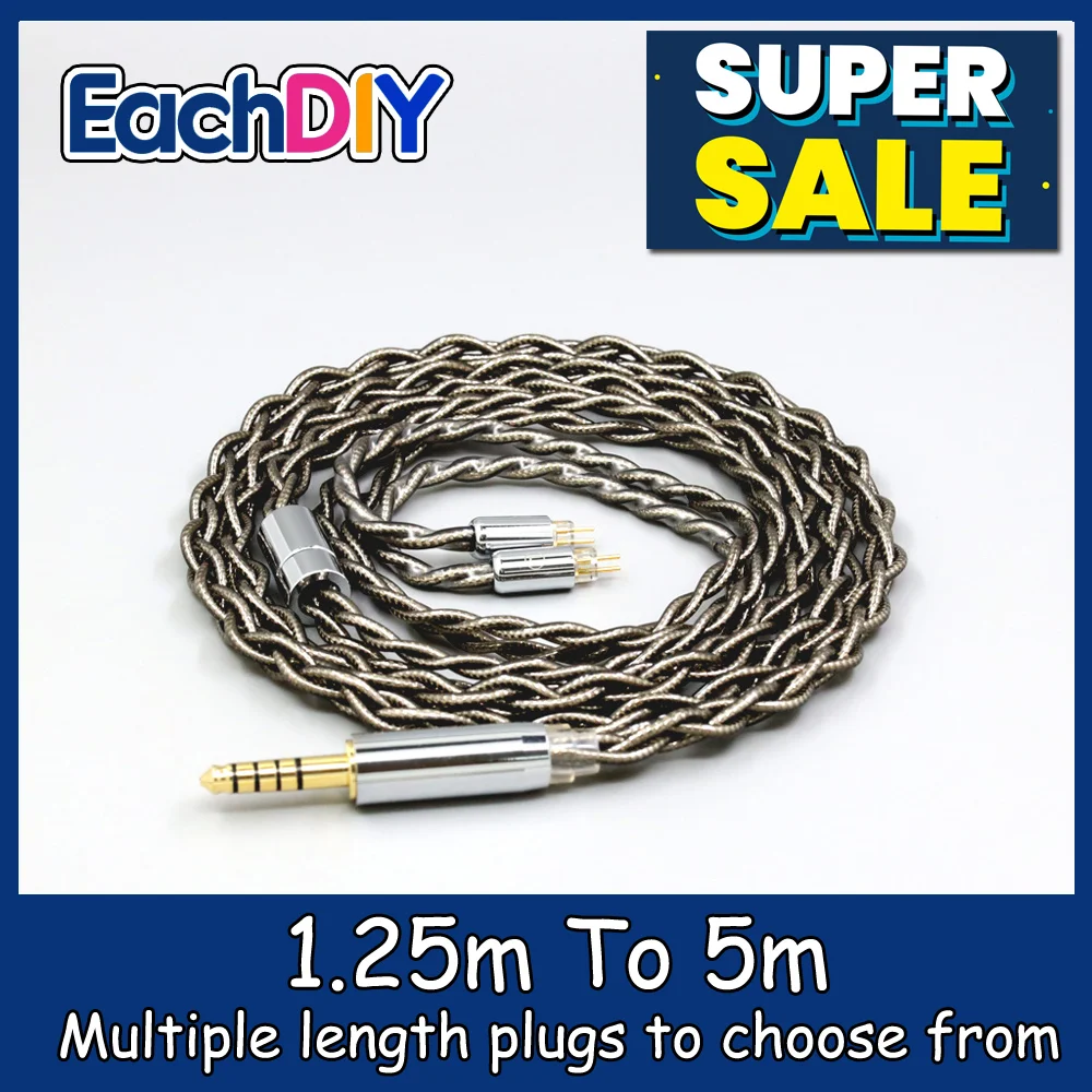 

99% Pure Silver Palladium + Graphene Gold Earphone Cable For Vision Ears VE2 VE3 VE4 VE5 VE6 VE6X VE8 1964 ears 64 LN008207