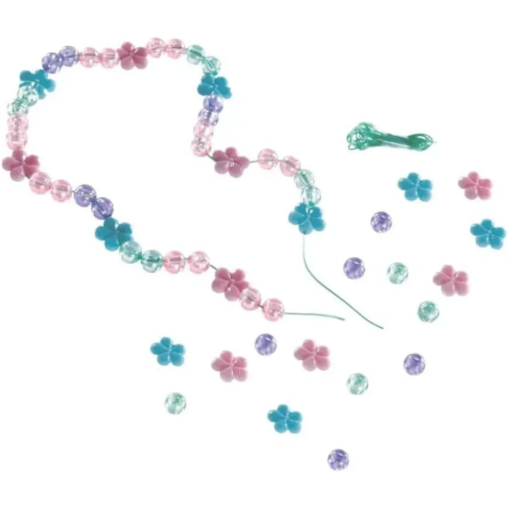 Disney Frozen Enchanting Jewelry Bead Kit | Includes 64 Multicolor Beads & 2 Elastic Strings, Ideal Party Gift For Birthdays & T